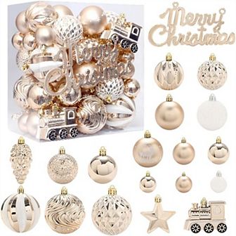 65 pc Christmas Ornaments Set