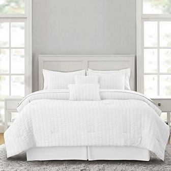 Lux Decor Collection 10 pc Comforter Set With Sheets Reversible Down Alternative Bed In A Bag