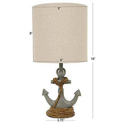 Decor Therapy Round One Door and Drawer Side Table