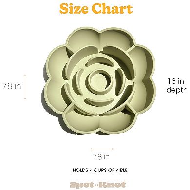 Pet Slow Feeder Flower Bowl