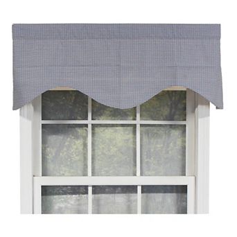 Cross Roads Cornice 100% Cotton with Fully Lined 3" Rod Pocket Valnance for Windows