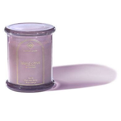 Levitate Candles Island Essence Collection - Island Citrus 10 Oz Glass Column Jar Scented Candle