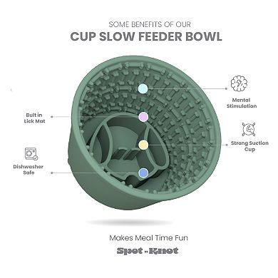 Cup Slow Feeder Dog Bowl