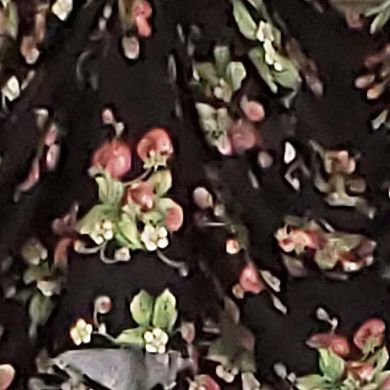 Strawberry Fields 3-Scoop Victory Swag 4" Top Tabs 25" Tails 50" x 18" Black