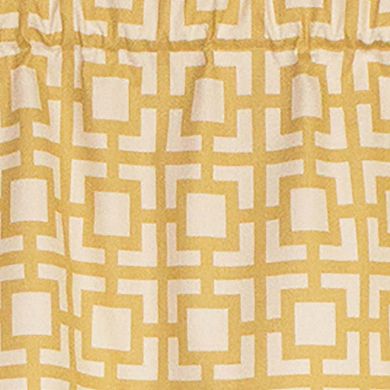 Gigi Tailored Window Treatment Valance Saffron 3" Rod Pocket 50" x 14" Yellow