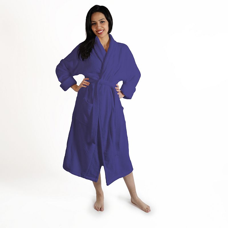 Superior Turkish Cotton Terry Ultra-Plush Absorbent Long Adult Bathrobe, Adult Unisex,