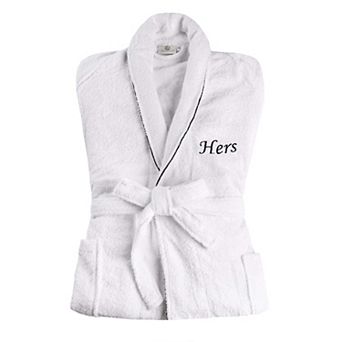 Superior Cotton Adult Embroidered Monogrammed Fluffy Bathrobe