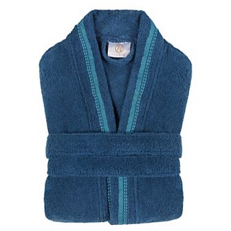 Superior Turkish Cotton Terry Lounge Embroidered All-Season Bathrobe