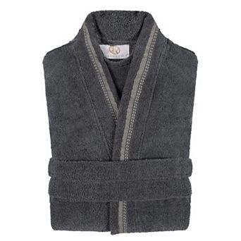 Superior Turkish Cotton Terry Lounge Embroidered All-Season Bathrobe