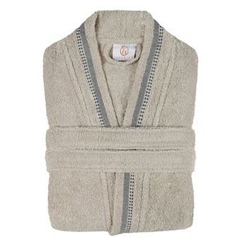 Superior Turkish Cotton Terry Lounge Embroidered All-Season Bathrobe