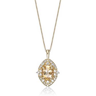 Gemminded 2 Micron Lab-Created Opal & Lab-Created White Sapphire Pendant Necklace
