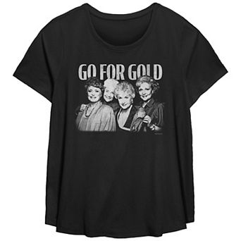 Plus Size The Golden Girls Go For Gold Flowy Graphic Tee