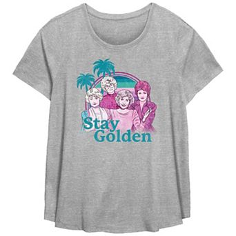 Plus Size The Golden Girls Stay Golden Flowy Graphic Tee