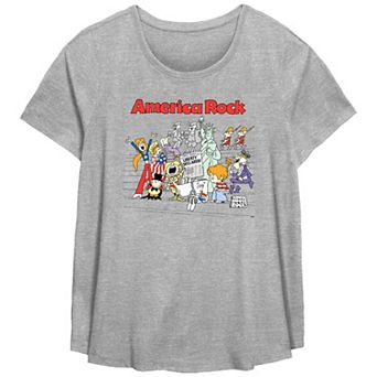 Disney's Schoolhouse Rock! America Rock Plus Size Flowy Graphic Tee