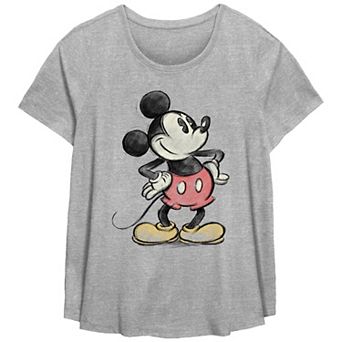 Disney's Mickey Mouse Color Sketch Plus Size Flowy Graphic Tee