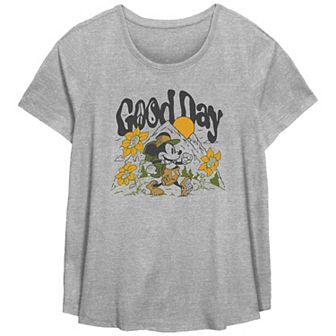 Disney's Mickey Mouse Good Day Plus Size Flowy Graphic Tee