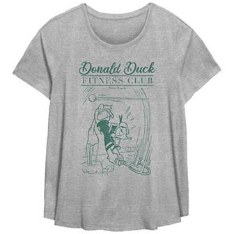 Disney's Donald Duck Fitness Club Plus Size Flowy Graphic Tee