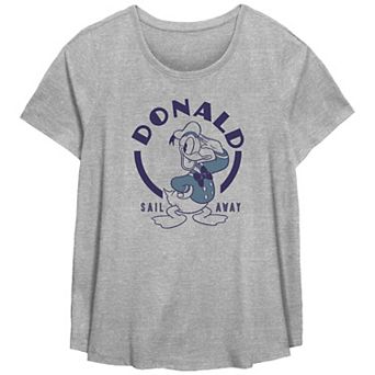 Disney's Donald Duck Sail Away Plus Size Flowy Graphic Tee