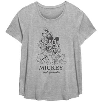 Disney's Mickey Mouse And Friends Group Hug Plus Size Flowy Graphic Tee