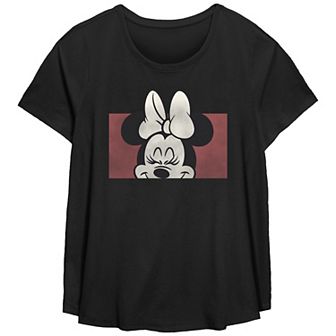 Disney's Minnie Mouse Cute Smile Plus Size Flowy Graphic Tee