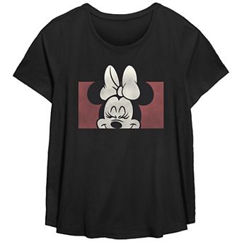 Disney's Minnie Mouse Cute Smile Plus Size Flowy Graphic Tee