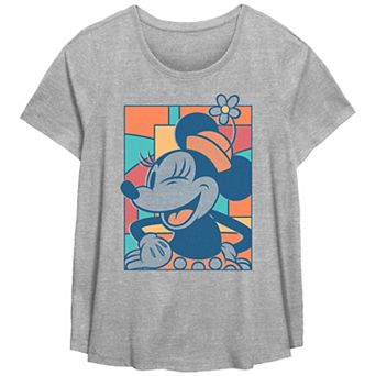 Disney's Minnie Mouse Winking Plus Size Flowy Graphic Tee