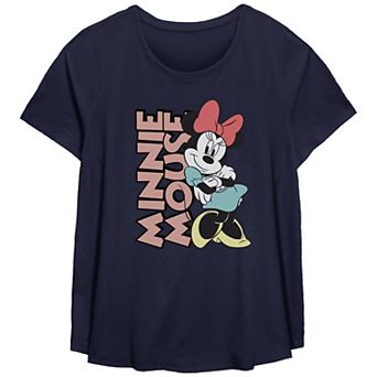 Disney's Minnie Mouse Lean On Me Plus Size Flowy Graphic Tee