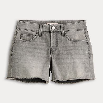 Juniors' SO® Low Rise Curvy Midi Shorts