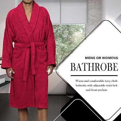 SUPERIOR Ultra-Soft Terry Adult Lightweight Luxury Bathrobe