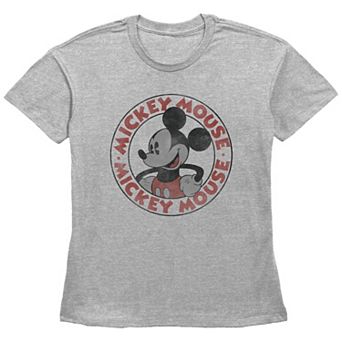 Disney's Mickey Mouse Vintage Stamp Women's Graphic Tee