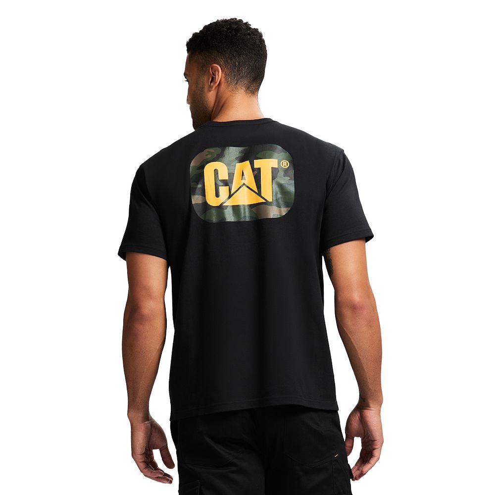 Men's Caterpillar Heavyweight Cat Graphic Logo Tee