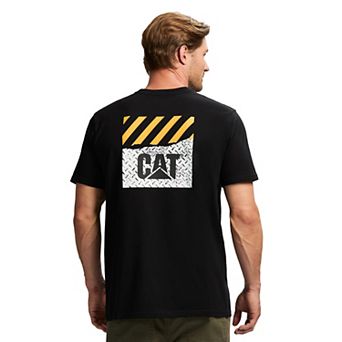 Men's Caterpillar Cat Heavyweight Back Graphic Logo Tee