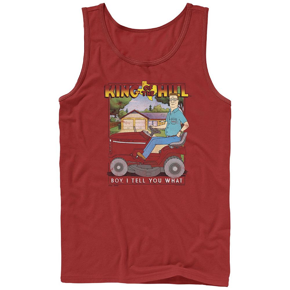 Men's King Of The Hill Hank Mowing The Lawn Graphic Tank