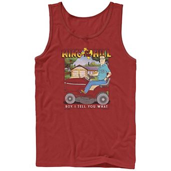 Men's King Of The Hill Hank Mowing The Lawn Graphic Tank