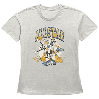 Disney's Mickey Mouse And Friends Allstar Women's Graphic Tee
