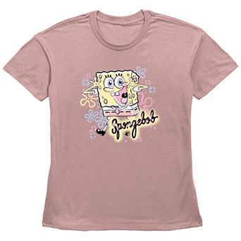 Women's Nickelodeon SpongeBob SquarePants Airbrush Poster Graphic Tee