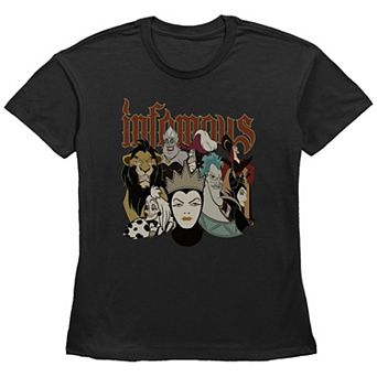 Disney Villains Infamous Characters Women's Graphic Tee
