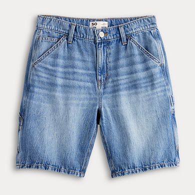 Juniors' SO® Relaxed-Fit Curvy Carpenter Shorts