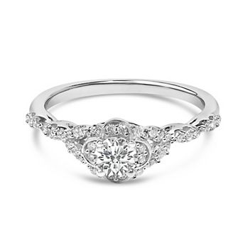 Haus of Brilliance 14k White Gold 1/2 Carat T.W. Lab-Grown Diamond Band Ring