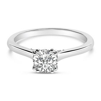 Haus of Brilliance 14k White Gold 3/4 Carat T.W. Lab-Grown Diamond Solitaire Ring