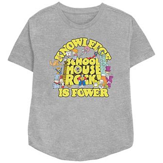 Disney's Schoolhouse Rock! Knowledge Is Power Women's Relaxed Fit Graphic Tee