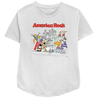 Disney's Schoolhouse Rock! America Rock Women's Relaxed Fit Graphic Tee