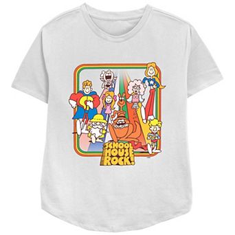 Disney's Schoolhouse Rock! Rainbow Road Walk Women's Relaxed Fit Graphic Tee
