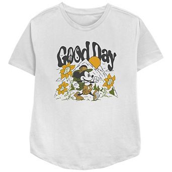 Disney's Mickey Mouse Good Day Women's Relaxed Fit Graphic Tee