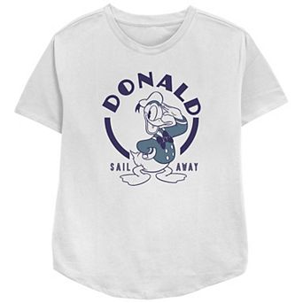 Disney's Donald Duck Sail Away Women's Relaxed Fit Graphic Tee