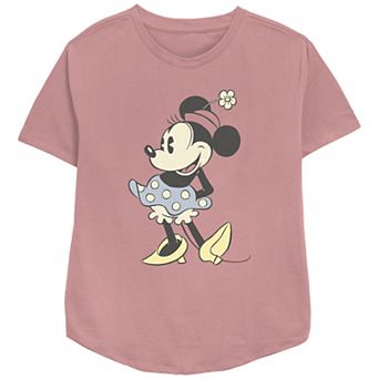 Disney's Minnie Mouse Classic Vintage Outfit Women's Relaxed Fit Graphic Tee