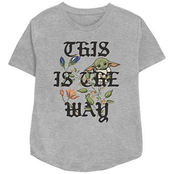 Women's Star Wars The Mandalorian Grogu This Is The Way Relaxed Fit Graphic Tee