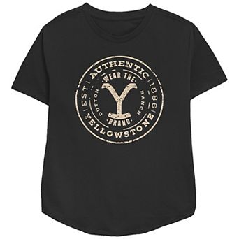Women's Yellowstone Authentic Wear The Brand Est. 1886 Relaxed Fit Graphic Tee