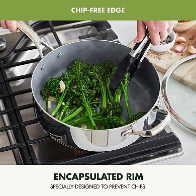 GreenPan Valencia Pro 5-qt. Helper Handle Ceramic Nonstick Covered Saute Pan
