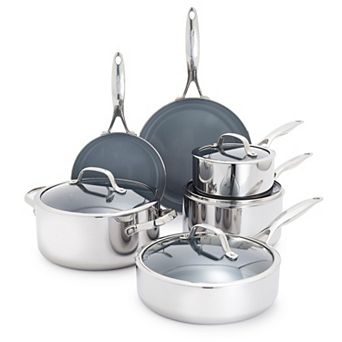 GreenPan Valencia Pro 10 pc Stainless Steel Ceramic Nonstick Cookware Set